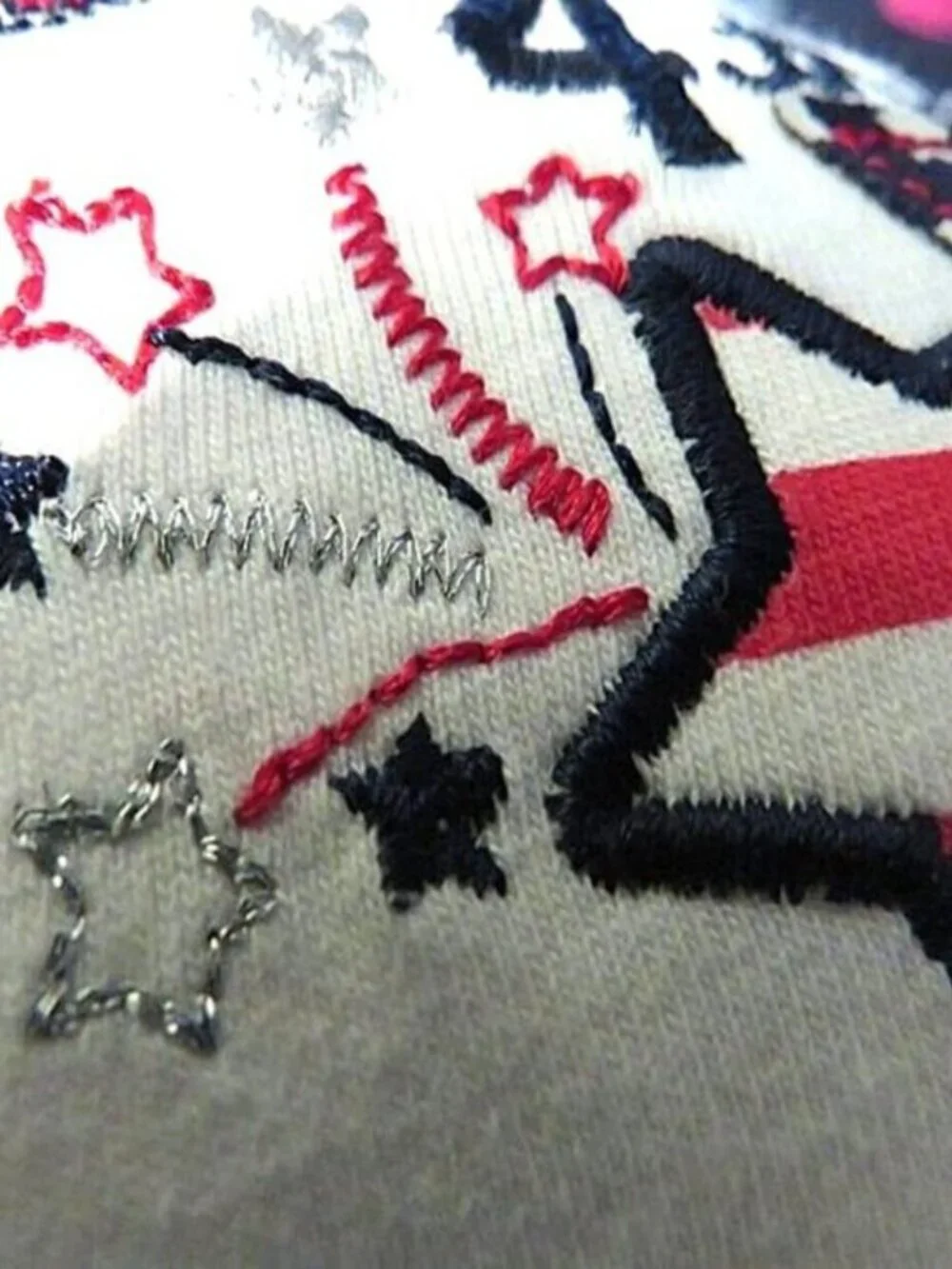 Jumping Beans Embroidered Happy 4th of July Bodysuit Baby Girl Size 6M Patriotic